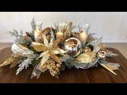 Youtube Christmas Centerpieces Diy Holiday Decor Dollar Tree Christmas Decor