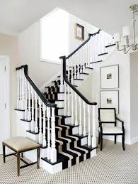 Black And White Carpet On The Stairs Carpet Stairs Black And White Carpet Stair Runner Carpet