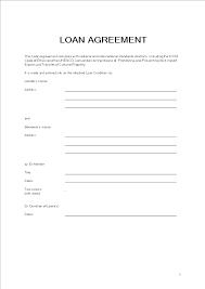 Simple Loan Agreement Form Templates At Allbusinesstemplates Com