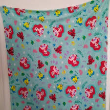 Disney princess the little mermaid ariel blanket nap sleeping mat 29 x 42. Disney Bedding Disney The Little Mermaid Fleece Throw Blanket Poshmark