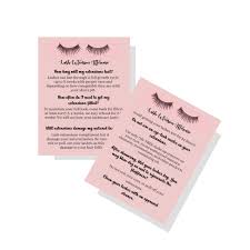 Design is a tumbler with a hot red heart that outlines cleaning and care instructions for your. Lash Extension After Care Instruction Cards For Clients Post Card Size 4 25 X 5 5 Inches 30 Pack Buy Online In Turkey At Turkey Desertcart Com Productid 169453166