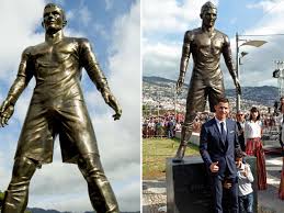 Sitcom in which the hideous ronaldo statue and bonkers lucy statue are roommates and get in wacky situations pic.twitter.com/3r4soacsg8. New Cristiano Ronaldo Statue Ronnie Is Very Very Pleased With It Mirror Online