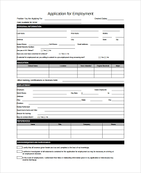 You may request a salary advance only in an emergency circumstances that require you to secure funds. Free 7 Sample Employee Application Forms In Ms Word Pdf