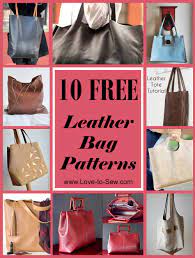 How to add leather straps to a handbag. 10 Free Leather Bag Patterns Love To Sew