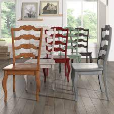 The legs and frame are made of solid. Eleanor French Ladder Back Dining Chair Set Of 2 By Inspire Q Classic