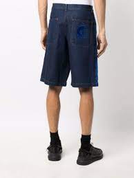 adidas x Kerwin Frost logo-patch denim shorts blue | MODES