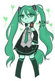 714019 Artist Amara San Bipedal Hatsune Miku Pixiv Ponified Safe Solo Vocaloid Derpibooru My Little Pony Friendship Is M Miku Hatsune Miku Chibi
