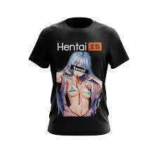 Hentai Anime T-Shirt - Black - Cybershop Australia