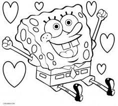 Spongebob valentines day coloring pages. Spongebob Coloring Pages Birthday Coloring Pages Spongebob Coloring Valentines Day Coloring Page