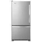 30-inch W 19 cu  ft  Bottom Freezer Refrigerator in Stainless Steel - ENERGY STA    WRB329RFBM Whirlpool