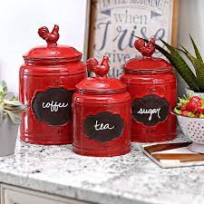 Free shipping on many items. Red Rooster Canisters Set Of 3 Kirklands