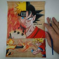Maybe you would like to learn more about one of these? Goku Vs Naruto Painting Dragonballz Amino