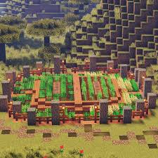 Small Farm Garden Minecraft Farm Minecraft Garden Minecraft Stables