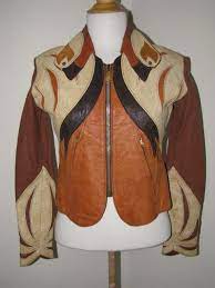 East West Musical Instruments Parrot Jacket Brown And Tan Boho Leather East West Leather Jacket