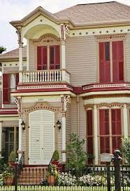 Tan Cream Toast Burgundy House Styles Exterior Color Schemes Cottage Mansion