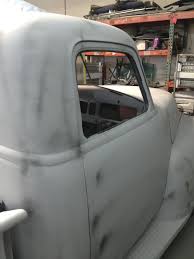 Passenger Side Door And Drip Rails Shaved Aligned And Primed Classic Trucks Side Door Bodywork
