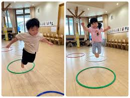 フラフープ遊び💕 – 神崎保育園 ｜ 福岡県田川郡福智町