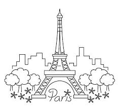 Torre Eiffel Para Colorear