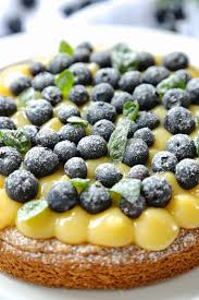 Tarte Aux Myrtilles Et Lemon Curd Sur Une Base De Sable Breton A L Huile D Olive On Dine Chez Nanou Tarte Myrtille Recettes De Cuisine Sables Breton