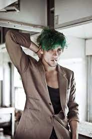 Dark Green Hair Google Search Dark Green Hair Men Hair Color Green Hair