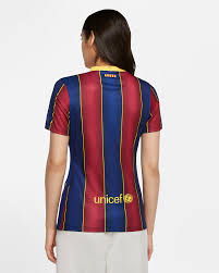 Nombre de fuente original y número hecho por vinilo transferido por calor. F C Barcelona Women 2020 21 Stadium Home Women S Football Shirt Nike Au
