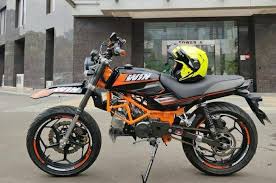 Honda win 100 custom semi trail. Modifikasi Motor Honda Win Ubah Tampang Ala Supermoto Ktm Unik Motorplus