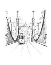 1900 nyarán, a híd építése miatt elbontották, egyszerűen azért. Szabadsag Hid Budapest Most Svobody Budapesht City Drawing City Sketch Drawings