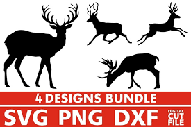 Free icons of deer in various design styles for web, mobile, and graphic design projects. 4x Deer Bundle Svg Antlers Svg Fall Svg Hunt Reindeer 884288 Cut Files Design Bundles