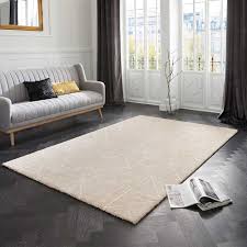Wohnzimmerteppich hochflor teppich super soft shaggy flor weich farbe beige. Design Teppich Arles Beige Creme Teppich Boss