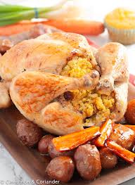 Be sure to snap a photo, add it to your instagram feed or stories and tag @themodernproper. Knuspriges Brathahnchen Mit Maisbrot Fullung Einfach Im Ofen Backen