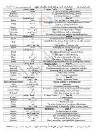 مرادفات اللغة الانكليزية الصف التاسع 2021 المنهاج السوري