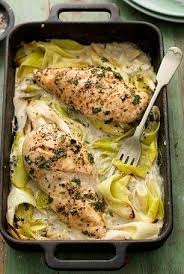 Comfort Food Without The Calories Chicken Leek Recipes Food Food Recipes