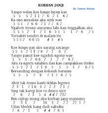 Chord Lagu Udan Janji
