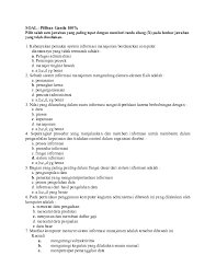 Contoh soal pilihan ganda manajemen pemasaran (marketing) dan kunci jawaban. Doc Soal Pilihan Ganda 100 Anye Ines Academia Edu