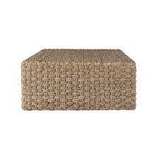 A coffee table, also called a cocktail table, is a style of long, low table which is designed to be the hard, almost inpenetrable seagrass is spun into tough strands which resist most stains and dirt. Kiawah Square Woven Seagrass Coffee Table