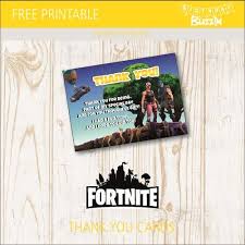 Free Printable Fortnite Happy Birthday Cards Free Printable Fortnite Thank You Cards Birthday Buzzin Birthday Party Printables Free Free Printable Birthday Cards Party Printables Free