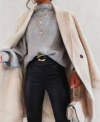 Auxo Women Trench Coat Long Sleeve Pea Coat Lapel Open Front Long Jacket Overcoat Outwear Car Casual Winter Outfits Trendy Outfits Winter Pretty Winter Outfits