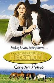 An illustration of two cells of a film strip. Coming Home Heartland 1 By Lauren Brooke