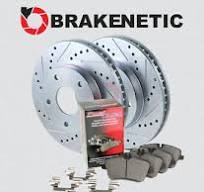 REAR BRAKENETIC Drill Slot Brake Rotors + Ceramic Pads 2 PIN BSK82887
