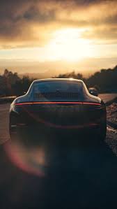 Porsche Sports Car Rear View Black Sunlight Porsche Sports Car Porsche Cars Porsche