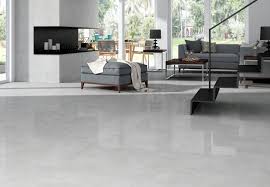 Kalos Gris Polished Porcelain Tile Polished Porcelain Tiles White Porcelain Tile Concrete Floors Living Room