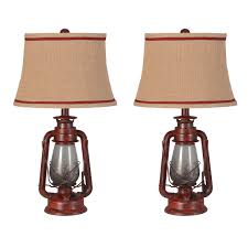 Electric lantern table lamp large size lanterns work great in the role of ceiling or table lamps like this. The Gray Barn Thornfield Lantern Table Lamp Set Of 2 Overstock 29211638