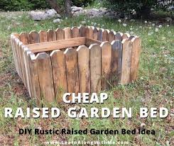 It can be very costly to set up a measure the space you want to cover to help determine how many blocks you need to purchase. How To Build A Cheap Raised Garden Bed Diy Rustic Garden Bed Learn Along With Me
