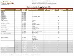Construction Schedule Template Excel New Construction Schedule Template Renovation Planner Kitchen Remodel Checklist House Renovation Projects