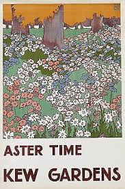 KEW GARDENS ASTER Time, Edward McKnight Kauffer, 1920, London Underground  Poster - £6.99 | PicClick UK