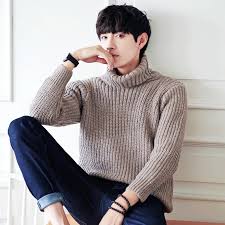 2018 Men Autumn Wool Knitted Turtleneck Sweater Pullover Striped Jersey Hombre Warm Brand Fashion Korean Loose Usa Male Clothing Jersey Hombre Striped Jerseybrand Sweater Aliexpress