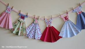 Diy Paper Dress Bunting Paper Dress Diy Paper Dress Paper Doll Dress
