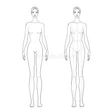 How to draw wonder woman drawingforall net. Woman S Figure Sketch For Technical Drawing With Main Lines Vector Outline Girl Model Template For Fashion Sketching Stock Vector Illustration Of Anatomy Education 167817044