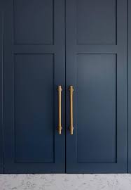 Name A Better Duo Than Brass Blue Close Up Shot Of Our Leebank Collection Pulls In Burnished Brass On Our Richa 2020 Depolama Fikirleri Giyinme Odasi Gardirop