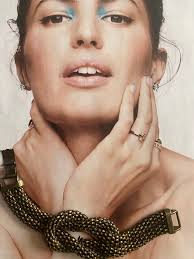 70s Vintage Metal Knot Cuff Statement Bracelet